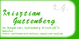 krisztian guttenberg business card